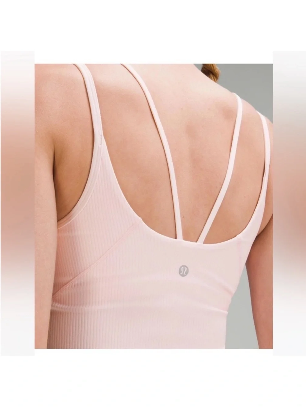 Lululemon Align Strappy Ribbed Tank Top Strawberry Milkshake Sz 6